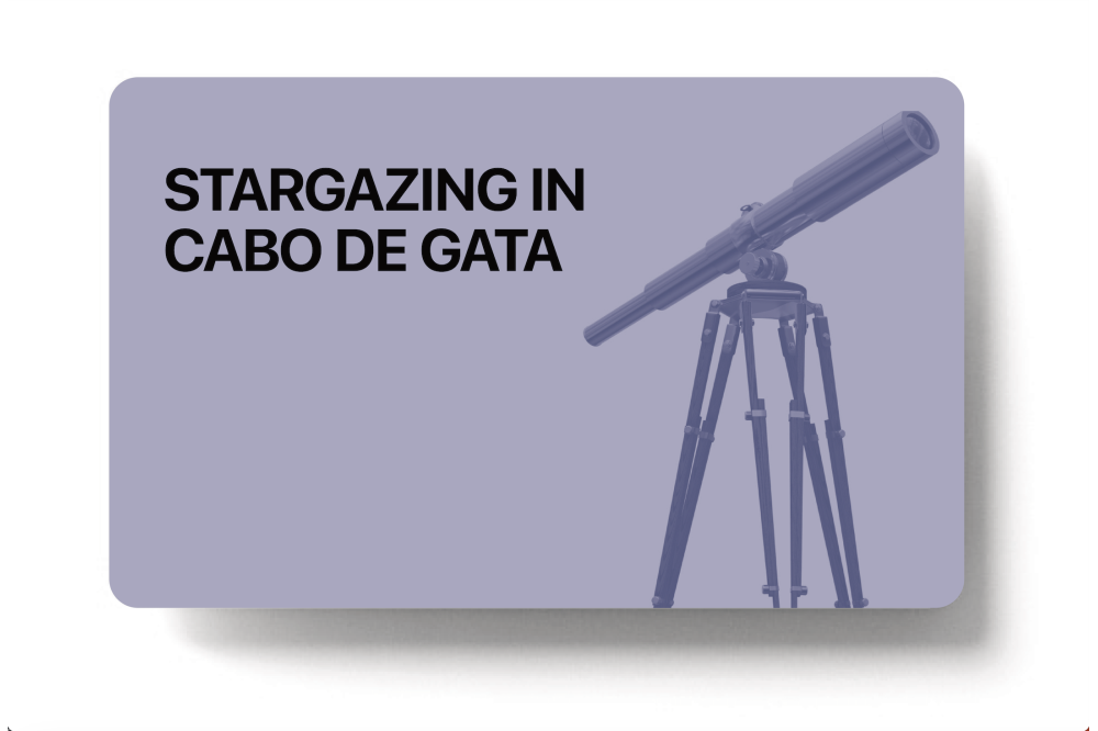 Night hiking route and stargazing in Cabo de Gata. 2